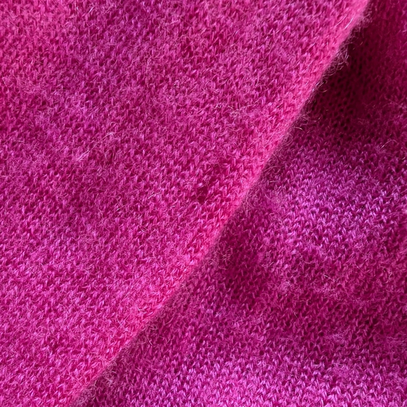 Diane von Furstenberg Lidia Cashmere Dress β Bright Coquette Ruffle Midi Sz M - Picture 7 of 15